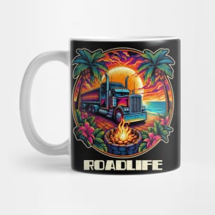 Tropical trucker roadlife Mug